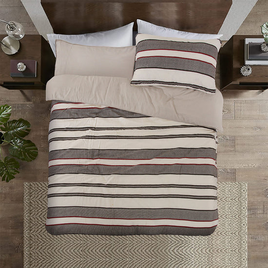 Gypsum Poly Cotton Printed Washed