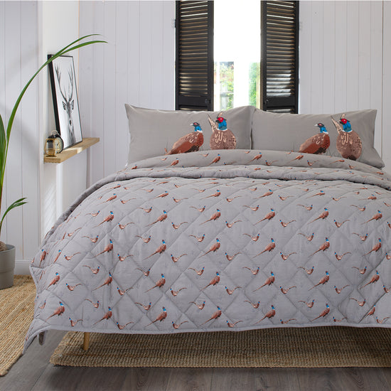 Pheasants With Bedspread