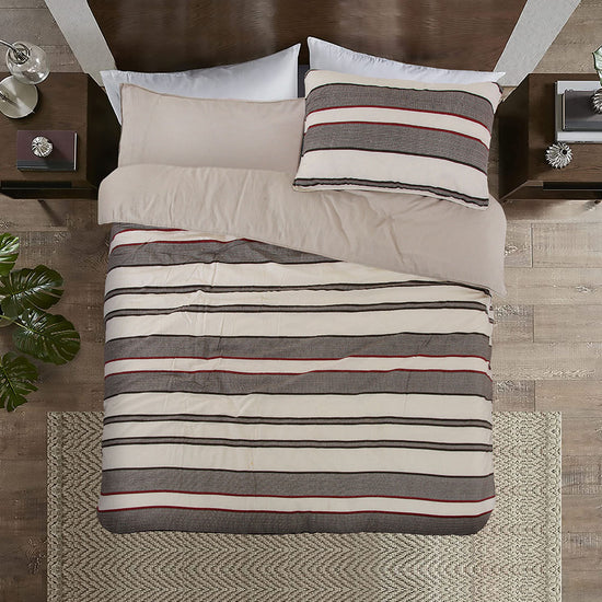 Gypsum Poly Cotton Printed Washed