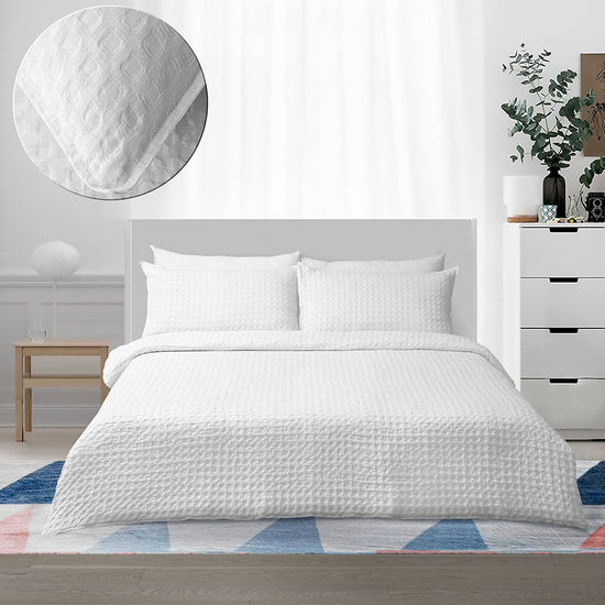 Mali Garnet 100% Cotton Waffle Washed