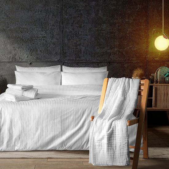 Opal Stone 100% Cotton Stripe Sateen