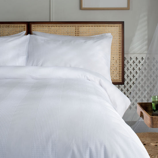 Stripe Waffle 100% Cotton